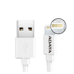 Cable Lightning ADATA AMFIPL-1M-CWH ADATA AMFIPL-1M-CWH - USB, Lightning, Blanco