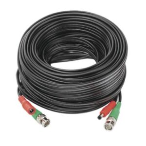Cable Coaxial Armado HIKVISION DIY-20M-HD - 20 mts, Negro