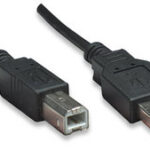 MANHATTAN 337779 Cable para Impresora USB B Macho a USB-A Macho V2.0 - 480 Mbps, 5 m, Negro