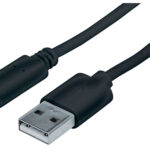 MANHATTAN 353298 Cable USB A a USB C - Largo 1m Color Negro. USB 2.0 estándar-A macho a USB C macho.