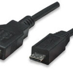 MANHATTAN 307178 Cable USB A a Micro-B de Alta Velocidad - 1.8m color negro.