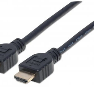 Cable HDMI 2.0 - Alta Velocidad con Ethernet INTRAMUROS 4K@60Hz MANHATTAN 353953, 5 m, Macho, Negro