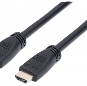 Cable HDMI 2.0 - Alta Velocidad con Ethernet INTRAMUROS 4K@60Hz MANHATTAN 353960, 8 m, Macho, Negro