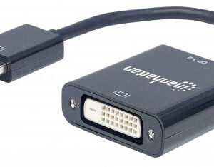 Adaptador DisplayPort M a DVI-D MANHATTAN 152228 - Negro, DisplayPort, DVI-D