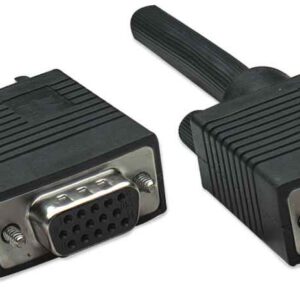 MANHATTAN 309011 Extension VGA HD15 macho a HD15 hembra; 1.8 m. Negro - completamente blindado para reducir la interferencia.