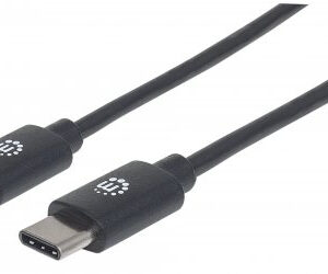 Cable USB C MANHATTAN 354875 - USB C, USB C, 2 m, Negro