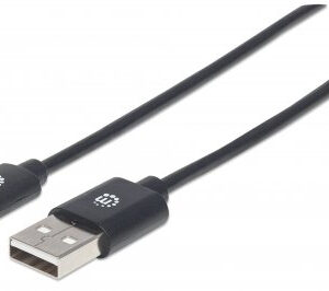 Cable USB-C MANHATTAN 354936 - USB C, USB, 3 m, Negro