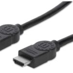 MANHATTAN 308434 Cable HDMI Macho a HDMI Macho - Blindado, 4K@30Hz, 3D, Negro, 15m.
