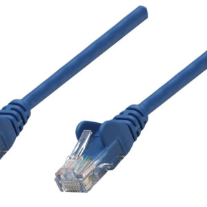 Cable de red S/FTP - Cat6a, 2m (7ft), 100 Cobre, Hasta 10Gb, Contactos 50micras de oro, Blindado, Cable Patch Azul INTELLINET 741484