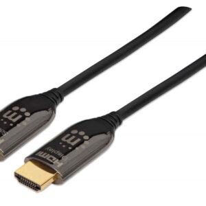 MANHATTAN 355438 Cable HDMI 4K 60Hz Óptico Activo con Clasificación Plénum de 30 mts