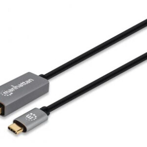 Cable USB-C a DisplayPort M MANHATTAN 354851 - USB C, DisplayPort, 3 m, Negro