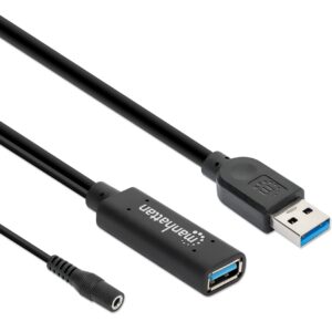 MANHATTAN 153768 Cable USB V3.0 Ext. Activa 15.0M Negro
