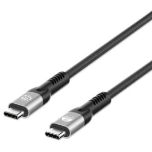 MANHATTAN 356374 cable usb-c macho-macho 1m - carga de hasta 240w.