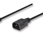 MANHATTAN 301152 Cable de alimentación Monitor a CPU - 1.8m, Conecta la mayoría de monitores a la fuente de alimentación de la PC, sirve como cable de extensión