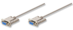 MANHATTAN 301404 Cable DB9 hembra a DB9 hembra - 1.8m, Cable Null Modem