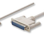 MANHATTAN 314770 Cable Null Modem para Impresora con conector DB9 hembra a DB25 macho - 1.8m. Blindado y sellado