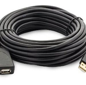 Cable USB BROBOTIX 150153 - Macho/hembra, 10 m, Negro