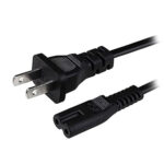 000123 Cable de corriente BROBOTIX - 1, 8 m, Negro, 125
