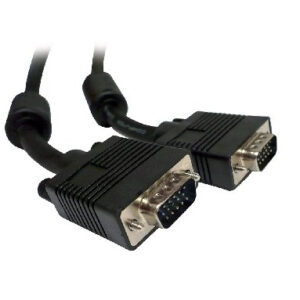 Cable Monitor SVGA BROBOTIX 531031 - 30 m, VGA, VGA, Negro