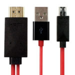 Cable MHL BROBOTIX 017828 - HDMI, Rojo