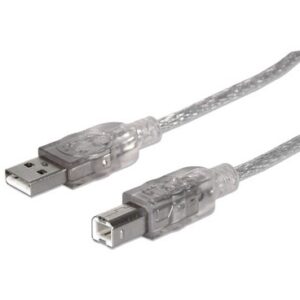 Cable USB BROBOTIX 180705 - 5 m, Transparente