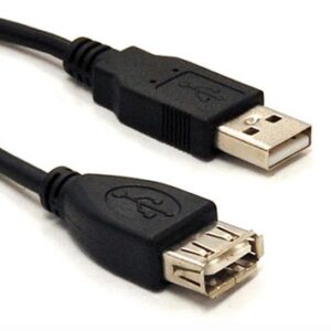 Cable USB Extensión BROBOTIX 102334 - 1, 8 m, Negro