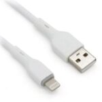 Cable Lightning BROBOTIX 963165 - USB V2.0., Lightning., Blanco, 1m