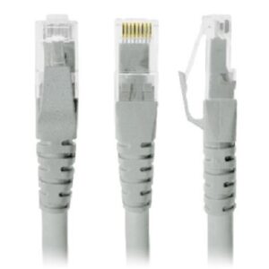 Cable de Red - Cat5e, 2 Mts, RJ-45, RJ-45, 100 cobre, Macho/Macho, contactos c/baño de oro, Gris, 497141 BROBOTIX