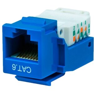 Jack Cat 6 KEYSTONE - Color Azul BROBOTIX 101065, RJ-45, Azul, Cat 6