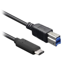 Cable USB V3.0 BROBOTIX 170302 - USB C, USB B, 1 m, Negro