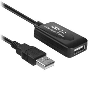 Cable de Extensión Activa USB de Alta Velocidad USB A Macho/USB A Hembra - 10 m, Repetidor integrado V2.0, BROBOTIX (963869)