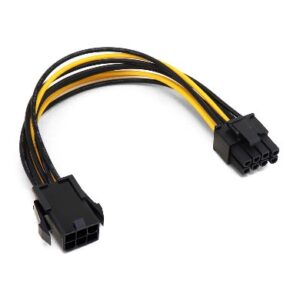 Cable interno de alimentación adaptador pci express 6 pines a 8 pines sencillo (6001431) - BROBOTIX
