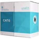 UNIARCH Cableado UTP Cat6 100 mts. UNV (CAB-6-CCA) Forro PVC Azul / 4 Pares Calibre 23 AWG / Material CCA (Aluminio Cubierto de Cobre) / Uso Interior