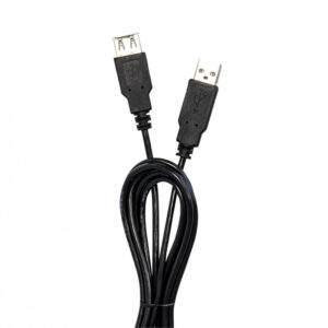 CAB-105 Cables Extensión USB VORAGO - 1, 5 m, USB A, USB A, Macho/hembra, Negro