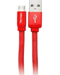 AC-365810-31 Cable USB VORAGO CAB-113 - Micro USB, USB, 1 m, Rojo