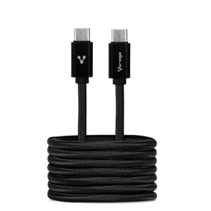 Cable VORAGO CAB-124-BK - USB C, USB C, Macho/Macho, 1 m, Negro
