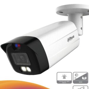 Dahua Technology DH-HAC-ME1809THN-A-PV-0360B DAHUA HAC-ME1809TH-A-PV - Cámara Bullet TiOC 4k/ Lente de 3.6mm/ Luz de 40 Mts/ Micrófono Integrado/ 1 Salida de Alarma/ Soporta: CVI/TVI/AHD/ IP67/