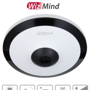 Dahua Technology DH-IPC-EW5541N-AS DAHUA IPC-EW5541N-AS - Cámara IP FishEye de 5 MP/WinzMind/ IR de 10 Mts/H.265+/ PoE/ WDR/ Micrófono/ Heat Map/ Detección Inteligente/ RanuraMicroSD