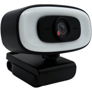 OVALTECH CAM WEB FULL PRO MICROFONO LUZ OV-WCAM - Camara WEB FULL HD - WE, Micrcrofono, LUZ LED, 1920 x 1080 Pixeles, USB 2.0