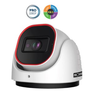 PROVISION-ISR DI-320A-28 Camara domo AHD 2 MP(AHD/TVI/VCI) - 700 TVL (CVBS), Lente fijo 2.8mm (88°), IR hasta 20 mts, BLC, HLC, CoC, IP67