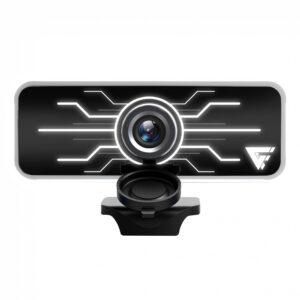 Webcam GAME FACTOR WG400 - led, full hd, 30fps, micrófono, tapón, negra.