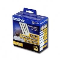 Etiqueta blanca de papel BROTHER DK1201 - 400 etiquetas de 29 mm de ancho x 90.3 mm de largo. Impresión en negro. QL800 / QL810W / QL1110NWB.