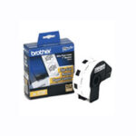 Etiqueta blanca de papel BROTHER DK1221 - 1000 etiquetas de 23 mm de ancho x 23 mm de largo. Impresión en negro. QL800 / QL810W.