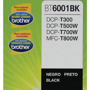 Botella de tinta Negra BROTHER BT6001BK - compatible solo con equipos DCPT300, DCPT500W, DCPT700W, MFCT800W