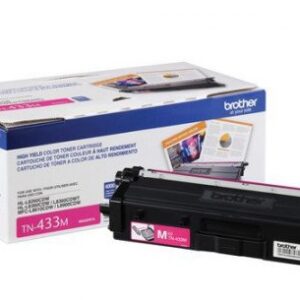 Tóner BROTHER TN433M magenta - rendimiento apróximado 4, 000 páginas, compatible con MFCL8900CDW