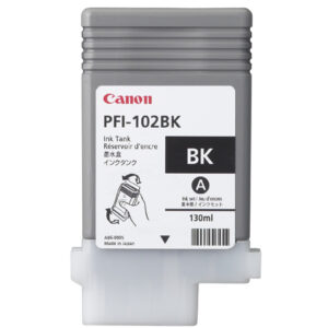 Tanque de tinta CANON PFI-102 BK - Negro, Inyección de tinta