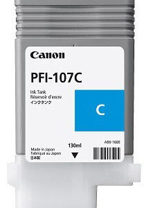 Tanque de tinta CANON PFI-107C - Cian, Inyección de tinta, Ampolla