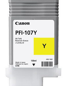 Tanque de tinta CANON PFI-107Y - Amarillo, Inyección de tinta, Ampolla