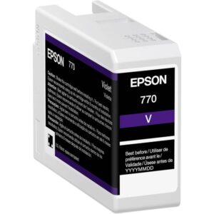 Cartucho EPSON T770020 Tinta Violeta UltraChrome PRO10 - Capacidad de 25ml Compatible para SureColor P900