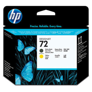 Num 72 Cabezal HP 72 - C9384A, Negro Mate/Amarillo